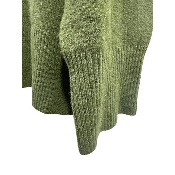 J Crew Knit Sweater Womens Size XXL Olive Green Turtleneck Pullover - Picture 4 of 10